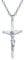 Unendlich U Einzigartig Jesus Kruzifix Kreuzanhänger 925 Sterling Silber Damen Partner Anhänger Silberanhänger