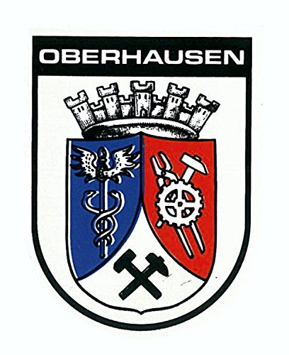 carstyling XXL Aufkleber Wappen Oberhausen 60 x 45 mm