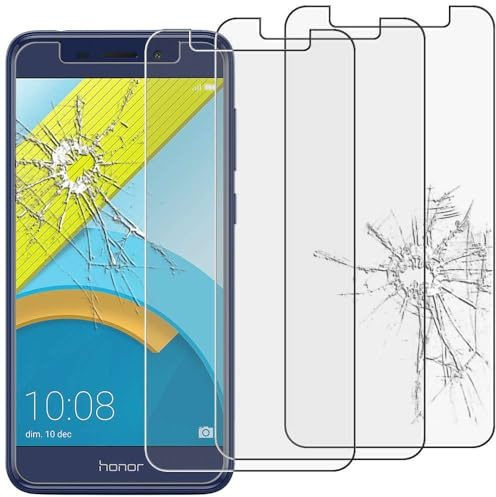 ebestStar - Pack x3 Verre trempé compatible avec Huawei Honor 6C Pro Film Protection Ecran Vitre protecteur anti casse, anti-rayure, pose sans bulles [Appareil: 147.9 x 73.2 x 7.7mm, 5.2'']