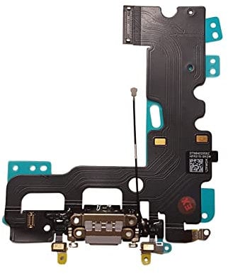 Smartex® Charging Port Flex cable compatible with iPhone 7 Light grey – Dock Connector with built in Microphone, Home button, Loudspeaker, Antenna