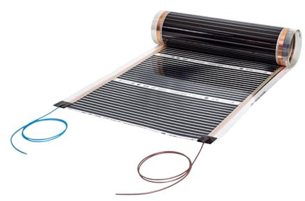 6,0m High Power Carbon Infrarot Heizfolie 230V 50cm breit 400W/m² - Prototypenbau, Akku-Koffer, Wärmekammer, Infrarot-Sauna, Inkubator