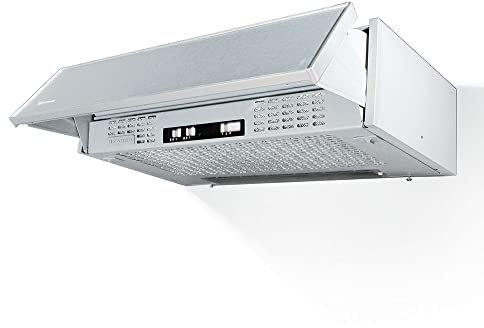 FABER PCH01 SRM LG16A - Cappa Aspirante 60 cm Sottopensile da Cucina ad Incasso, Aspirante Esterna o Ricircolo Filtro Cappe Faber F1 KIT 1 C.F. D233 H20 Carboni Attivi