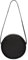 YONBEN Damen Rund Umhängetasche Mappe, Mode Kreis Crossbody Geldbeutel-Kupplungs-Handtasche (Schwarz/Nylon)