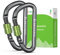 Brotree Small Carabiner Clips Mini Locking Carabiner - 6cm Aluminum D-Ring