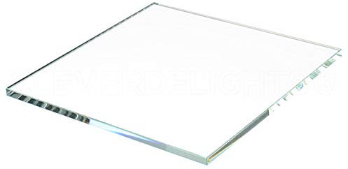 CleverDelights Glasfliesen, quadratisch, 10,2 x 10,2 x 0,3 cm, 5 Stück