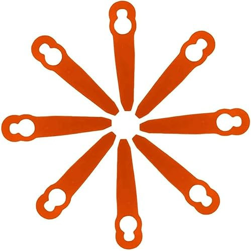 Odashen 50 piezas de repuesto de cuchillas de plástico para STIHL Polycut 2-2 FSA 45 cortacésped cortador de césped