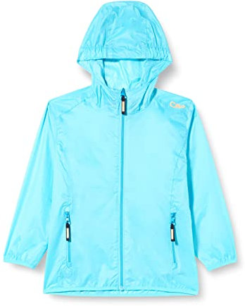 CMP Mädchen Reißfeste Kinder-regenjacke Mit Fester Kapuze KID G JACKET RAIN FIX HOOD, Schwimmbad, 152 EU