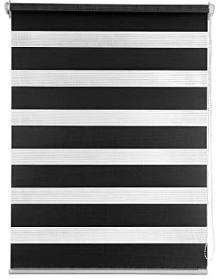 Doppelrollo Klemmfix D11 schwarz (45 x 150 cm)