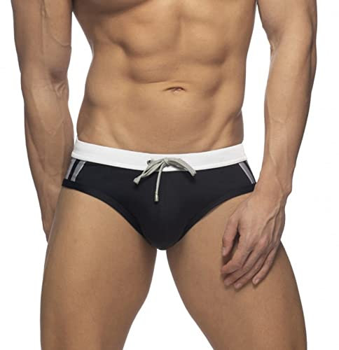 AUBIG Slip de Bain Homme Séchage Rapide Maillot de Bain Homme Slip Doublure Short de Bain Eté Plage Piscine Natation Style 6 L