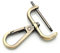 CRAFTMEMORE 2 ganci staccabili a scatto con chiusura girevole con barra a vite per borsa di ricambio hardware (1-1/4 di pollice, ottone spazzolato)