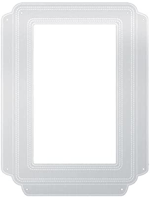 Rechteckiger Bilderrahmen aus Metall für Scrapbooking, Fotoalbum, Dekoration, Präge, Basteln, Messer, Stanzen, Papierschablonen, Form