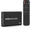 4K@30hz Lettore multimediale USB3.0 HDMI Media Player Supporto HDD SATA da 2,5 con uscita HDMI/AV/Ottica, H.265,per video/musica/foto da unità USB/SD Card/4 GB interna o fino a 8TB HDD esterno