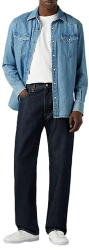 Levi'S Vaqueros Rectos relajados 555 para Hombre, Welcome To The Game, 33W x 30L