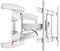 ONKRON Full Motion TV Wall Mount for 40-75 Inch TVs & Screens, Moveable TV Wall Bracket up to 45.5 kg - Universal TV Wall Mount VESA 200x100-600x400/Tilt And Swivel TV Wall Bracket M6L-W White