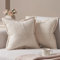 Topfinel 2er Set Kissenbezug 35x35 beige Kordsamt Kissenbezüge Kissenhülle Dekorative Kissenbezug Sofakissen Couchkissen Dekokissen Zierkissenbezug Deko Kissenhülle mit Verstecktem Reißverschluss