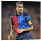 XSQING Pep Guardiola Fußballspieler, berühmtes Poster, junges Gemälde auf Leinwand, Wandkunst, Poster, Rollbild, Wanddekoration, Heimposter, 50 x 50 cm