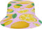 TDTRADD Chapeau cloche citron, casquette de pêcheur d'été pour homme et femme, chapeau de plage pliable unisexe pour les vacances, les voyages en plein air, citron, Taille unique