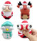 Squishy Weihnachten, 3 PCS Augen Drücken Spielzeug, Squeeze Toy Kinder, Weihnachtsthemen Squishy Toys, Squeeze Spielzeug Weihnachtsmann, Elch, Schneemann, Geschenke für Geburtstage, Partys (3PCS)
