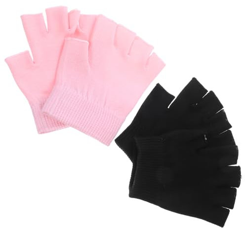 VINTORKY 2 Paar Gel-halbfingerhandschuhe Für Handcreme Für Sehr Trockene Hände Feuchtigkeitshandschuhe Über Nacht