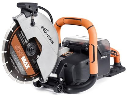 R260DCT-Li Cordless 260mm Disc Cutter with Automatic Water-Fed Dust Suppression and Premium Thin Kerf Diamond Blade, Cut Off Saw, for Cutting Concrete, Stone, Brick, Roof Tile & More