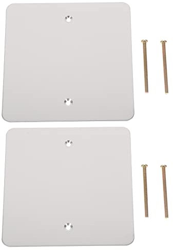 AUTSUPPL Plaque Murale Vierge 2 Pièces Cache-prises Couvercle Électrique Panneau D'accès Pour Prise Murale