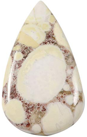 DENMOUS Nk17-B08HN7MW-DNM Cobra Jaspis Birne Cabochon Natürlicher loser Edelstein 48,2 Karat
