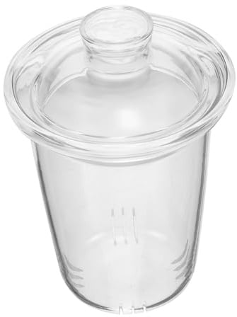 Glas Teekannensieb 11x8x8cm für Losen Tee Weihnachten Party | Borosilikatglas, Passend für 6,5cm Kanne, 1 Stück Einsatz, für Teestuben und Teezeremonie