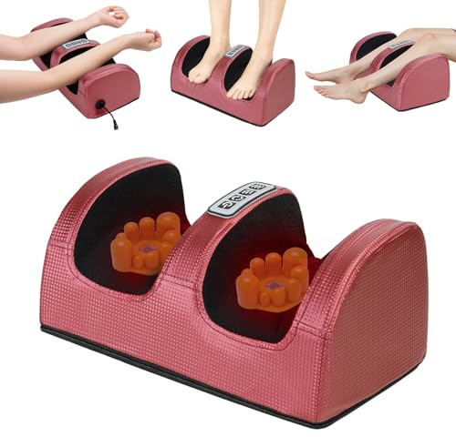 Yokilly Masseur de Pieds Avec Chauffage,Massage Shiatsu PéTrissant | Masseur Pied électriques Relaxant Les Muscles Des Pieds et Des Jambes,3 Intensités, Cadeau Anniversaire Maman Papa