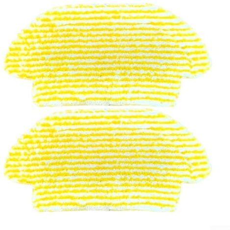 Pack of 2/6 Wipes for Karcher RCV 3 / RV3 Robot Vacuum Cleaner, Reusable and Washable Microfibre Mop Pad Accessories (2 Pack)