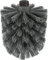 Tiger Tune Toilettenbürste mit Halter zur Wandmontage Schwarz | WC-Bürstenhalter für effektive Toilettenreinigung