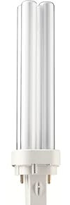 PL-C Double Turn Compact Fluorescent 2 Pin 18W - Colour Cool White - 840