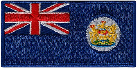 Hong Kong Colonial Flag Embroidered Patch China Iron-On Former National Emblem