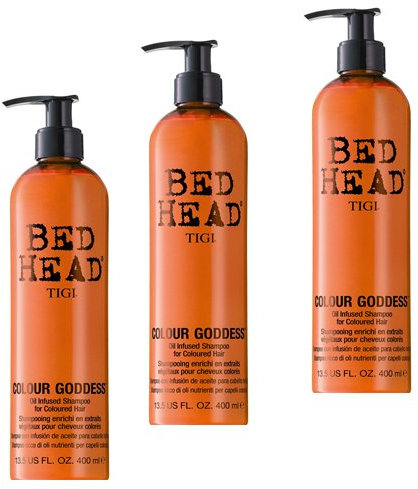 TIGI BED HEAD Colour Goddess Oil Infused Shampoo 400ml (3 PIECES)