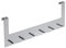 Metafranc 262627 Türgarderobe 300 mm verchromt, 6 Haken, Silber
