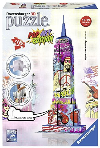 Pop Art Edition (Puzzle), Empire State Building: Erleben Sie Puzzeln in der 3. Dimension