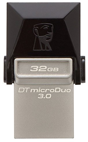Kingston DTDUO3/32GBCR 32 GB DT MicroDuo USB 3.0 Pen Drive with MicroUSB