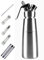 Siphon à Crème Fouettée Professionnel en 304 acier inoxydable 0,5 L avec 3 Douilles Décoratives (N20 non inclus)