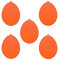 5er Set bunte Sperrholz Ostereier Osterschmuck - 2 Größen wählbar, Farbe:Orange, Größe:5er Set 6,5cm hoch