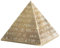 VOANZO Kreative Retro Metall Mit Deckel Aschenbecher Home Hotel Büro Decor Alten Ägypten Skulptur Pyramide Ornamente Festival Geschenk (Bronze)