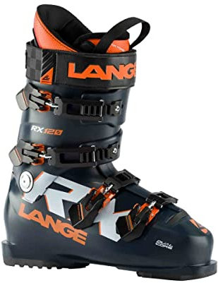 LANGE Rx 120 skistiefel, Schwarz/Blau/Orange, 26.5 Mondopoint (cm)