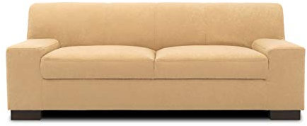 DOMO. collection Sofa Norma, 2-Sitzer Couch, 2er Polster-Garnitur mit Holzfüßen, 194 x 85 x 74 cm (BxTxH), Feinstoff beige
