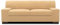DOMO. collection Sofa Norma, 2-Sitzer Couch, 2er Polster-Garnitur mit Holzfüßen, 194 x 85 x 74 cm (BxTxH), Feinstoff beige