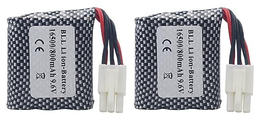 ZYGY 2Stück 9,6V 800mah Lithium-Akku für S911 S912 9115 9116 9120 Hochgeschwindigkeits rc Auto