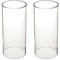 Glaszylinder ohne Boden für Kerzen | Hurrikan Kerzenhalter Glas | Offenes Glasrohr GroÃŸ | Aus Borosilikat-Glas | Durchmesser 7,5 cm/8,5 cm/9,5 cm (Ã˜ 8,5 cm | Höhe 15,2 cm)