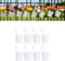 10cm Hanging Plant Pots with Drainage Hole Set of 8, Large Metal Hanging Planters with Detachable Hook Garden Flower Vase Bucket Indoor/Outdoor for Balcony Railing Fence Home Decor, White planter