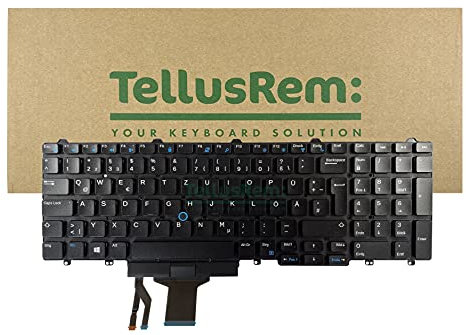 TellusRem ersatztastatur US Nicht Hintergrundbeleuchtung für Dell Latitude E5550 E5570 5580 5590