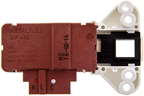 ALGOMAS® Interruptor Eléctrico Blocapuertas con Microretardo para Lavadora | Modelos ZV-446, 2F311, 3F3614X, FE1047 | Compatible con FAGOR, ASPES, BRANDT, EDESA, SMEG, THOMSON