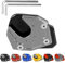 Motorrad CNC Seitenständer Verbreiterung Ständer Seite Ständer Verlängerung Teller Pad für XADV X ADV 750 2017-2020 (Schwarz+Titan)