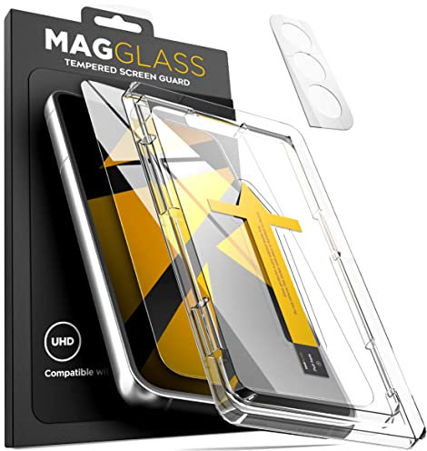 magglass Displayschutzfolie für Samsung Galaxy S22 Panzerglas mit Kameraobjektivschutz (Fingerabdruck kompatibel)