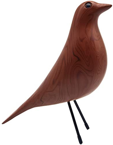 Mitte des Jahrhunderts Heimdekoration Haus Vogel – Bürohaus Schreibtisch Taube Skulptur Taube Ornament Kunst Geschenk Nachbildung (Holzfarbe)